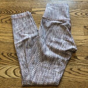 Lululemon Wunder Under High Rise Tight Leggings Arrow Jacquard